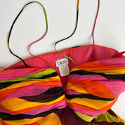 Vintage Caché silk stripe dress (S)