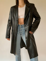 Vintage Leather Trench