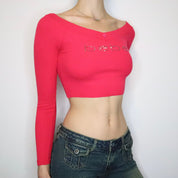 Fuchsia Bebe Cropped Top (XS)