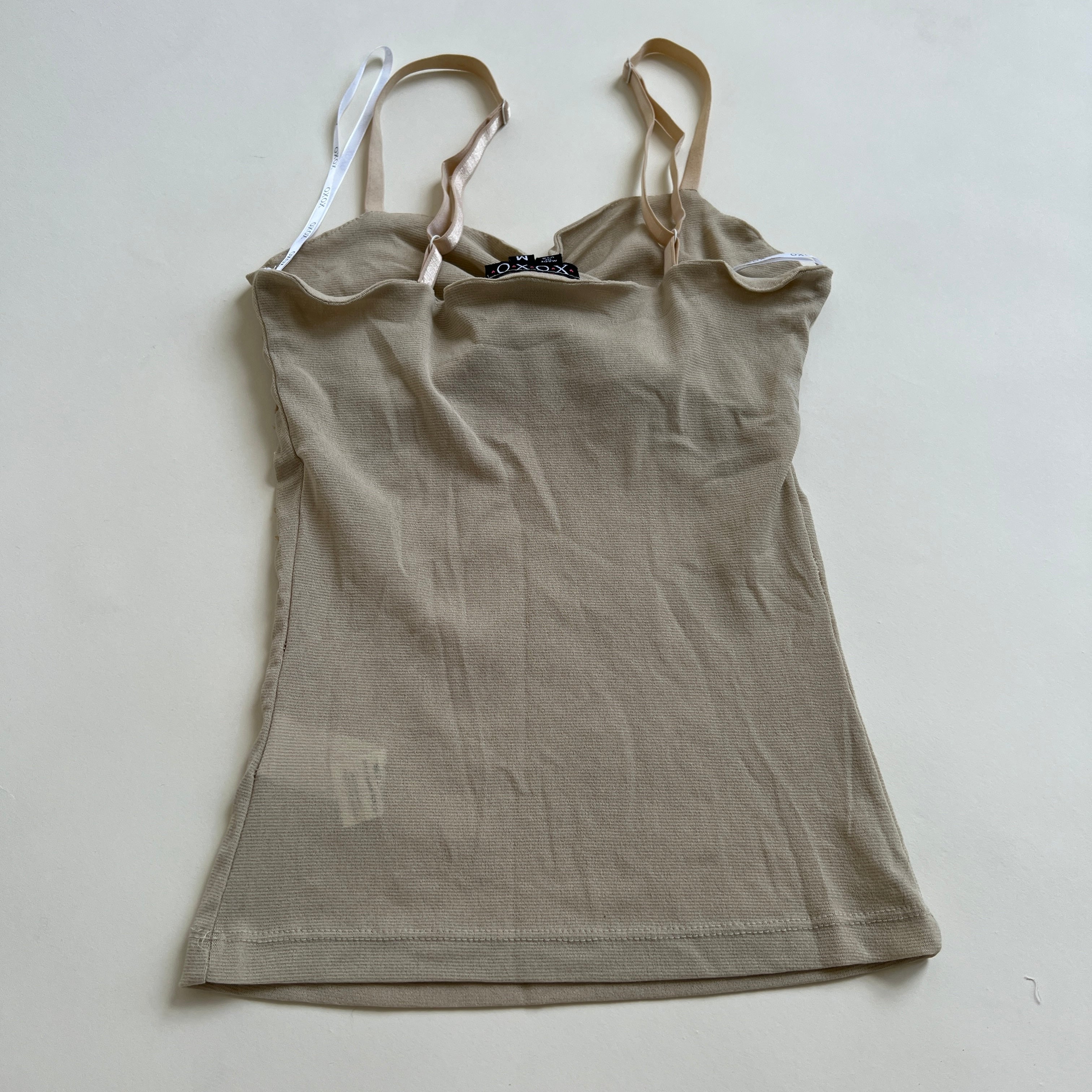 Y2k beige sequin cami