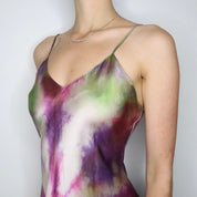 Tie Dye Silk Slip Dress (S-M) 