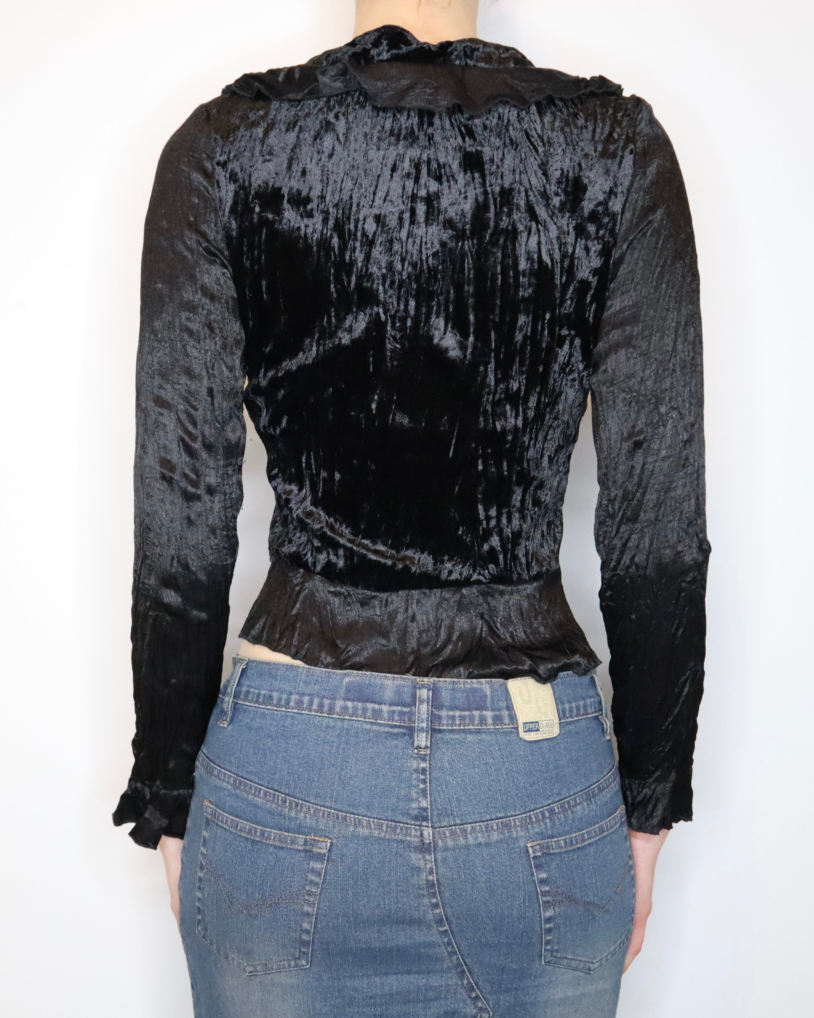 Black Tie Up Cardigan (Small) 