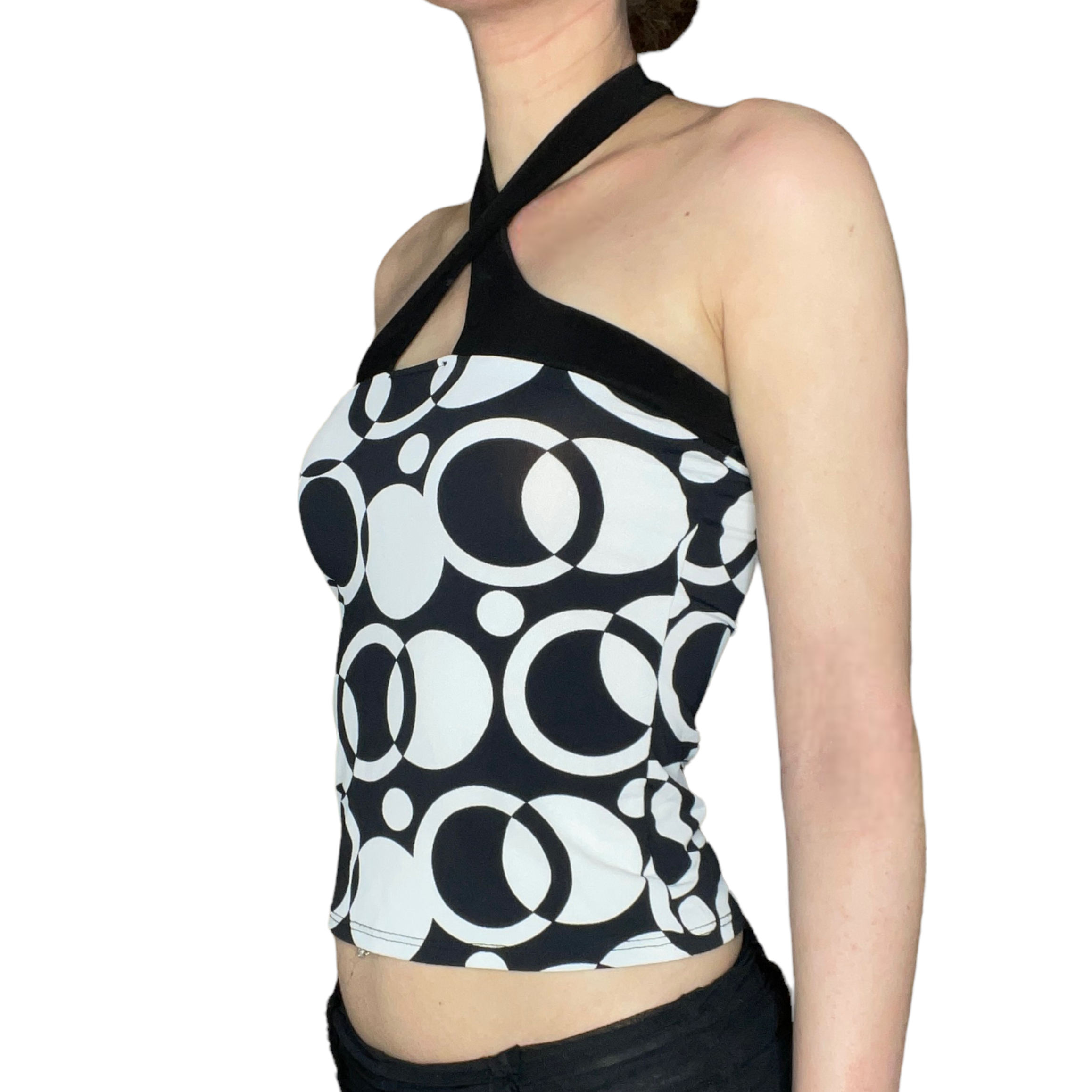 b&w Vintage Halter top