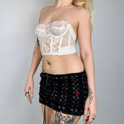 Vintage White Lace Bustier Corset Top