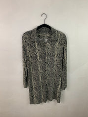 Snake button down dress