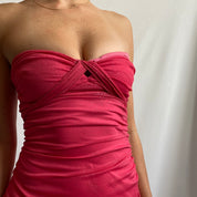 Y2k Hot pink glitter maxi
