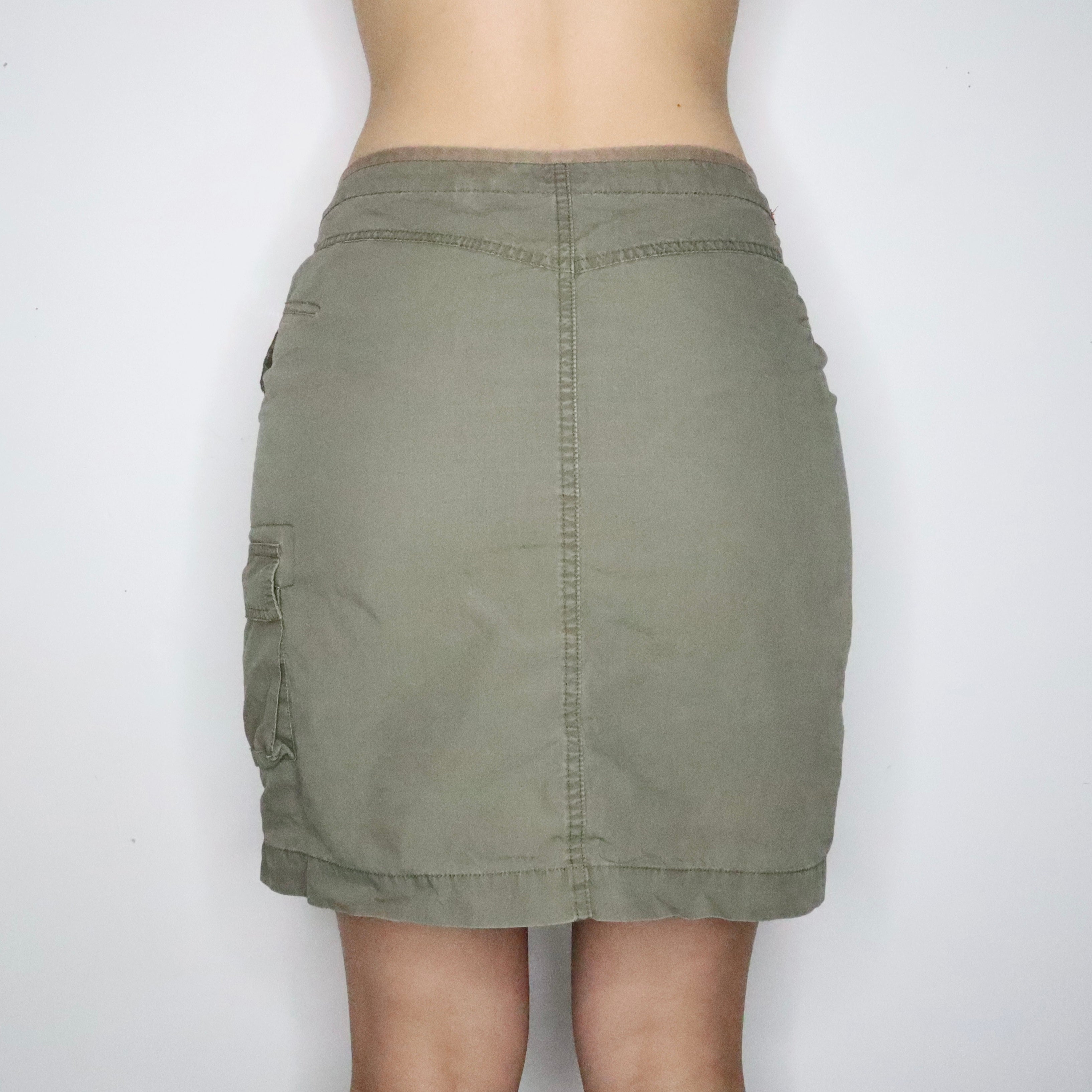 Khaki Green Cargo Skirt (S-M)