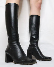 Black Knee High Boots (7 US/37 EU)