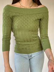 Y2K Boat Neck Top