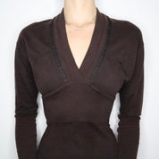 Diesel Dark Brown Sweater Dress (XS)
