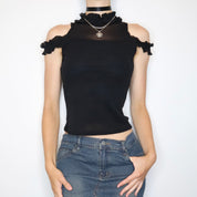 French Mesh Blouse (Small) 