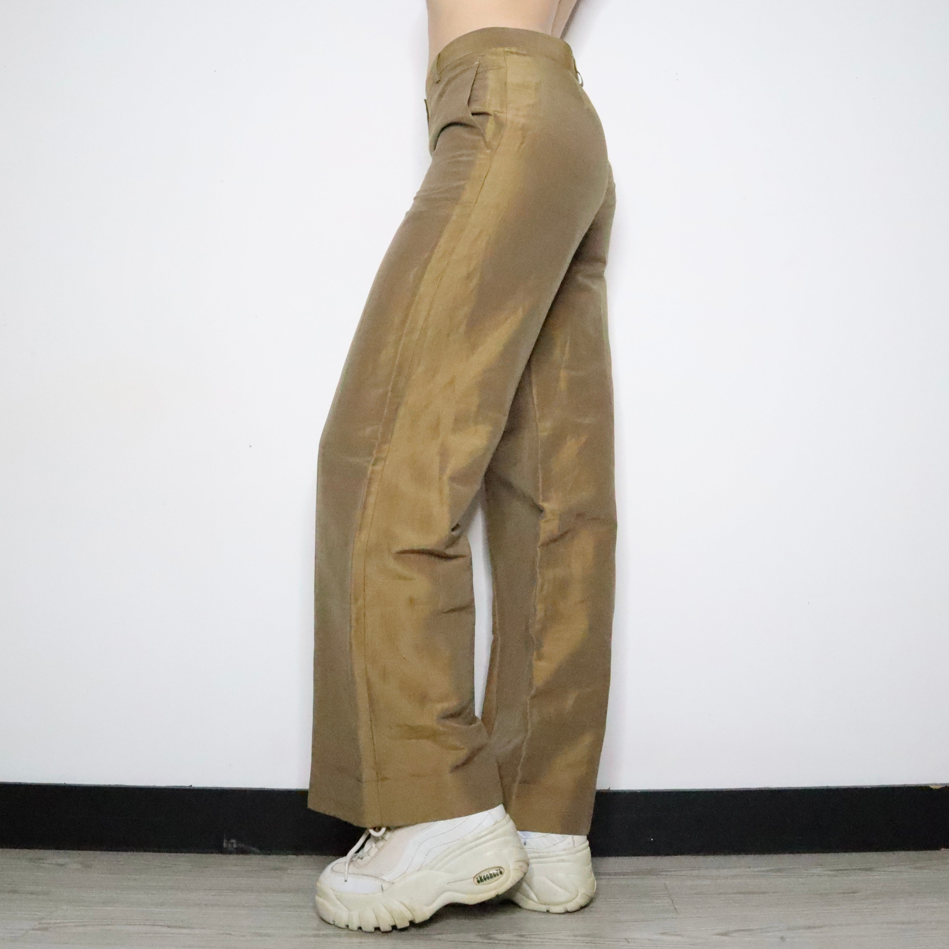 Alberta Ferretti Bronze Linen Pants (S-M)