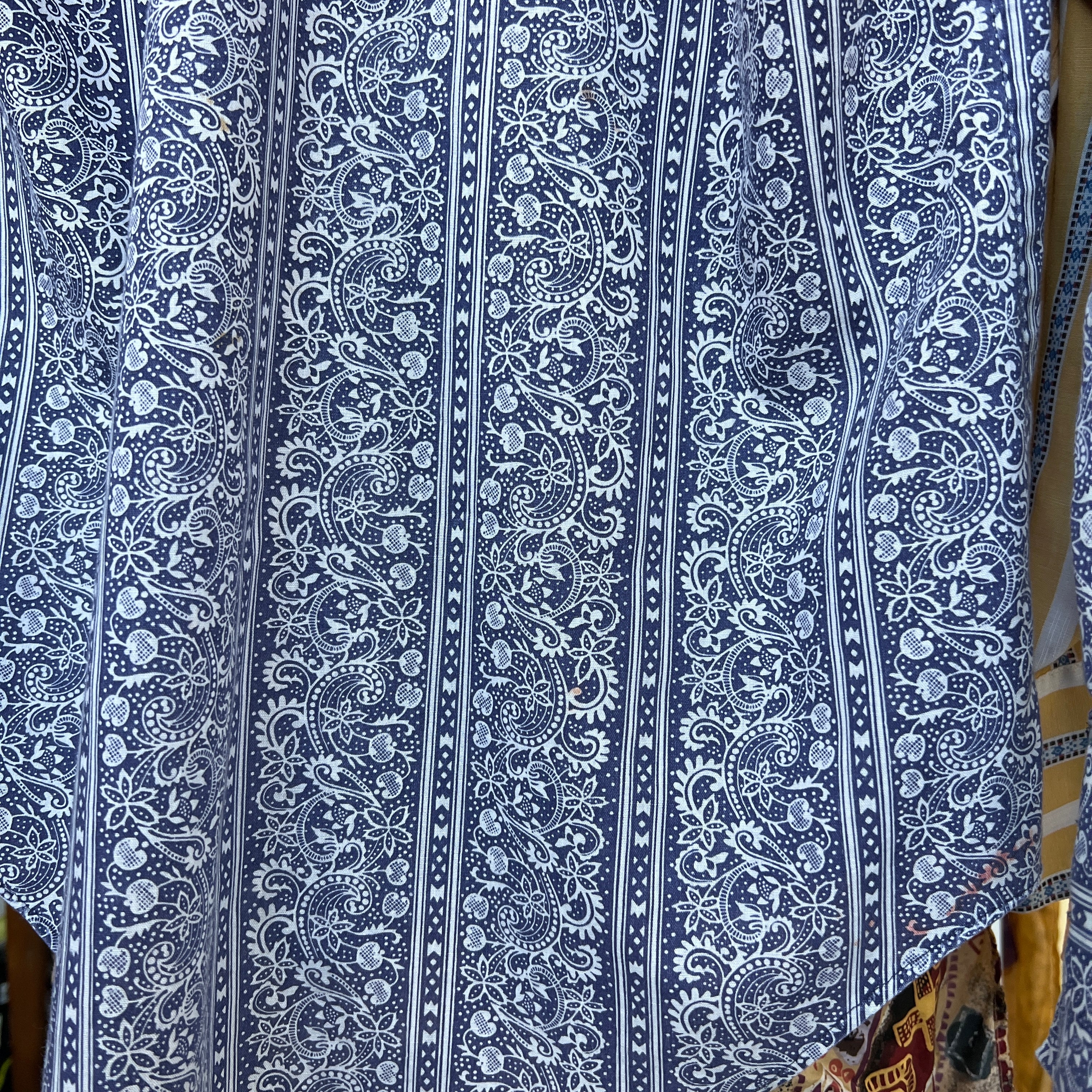 Vintage blue print button down