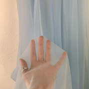 Baby blue tulle slip XL