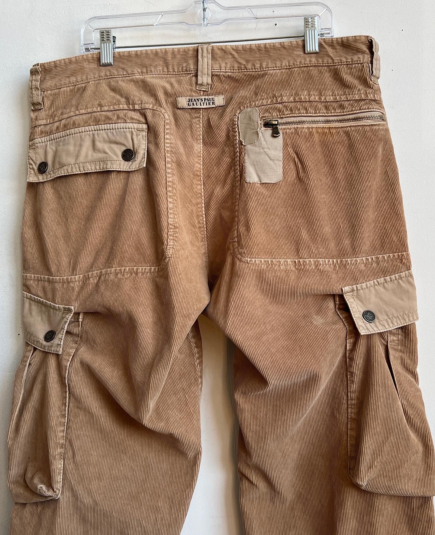 Jean Paul Gaultier corduroy cargos XXXL