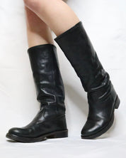 Italian Black Riding Boots (6-6.5 US/36 EU)