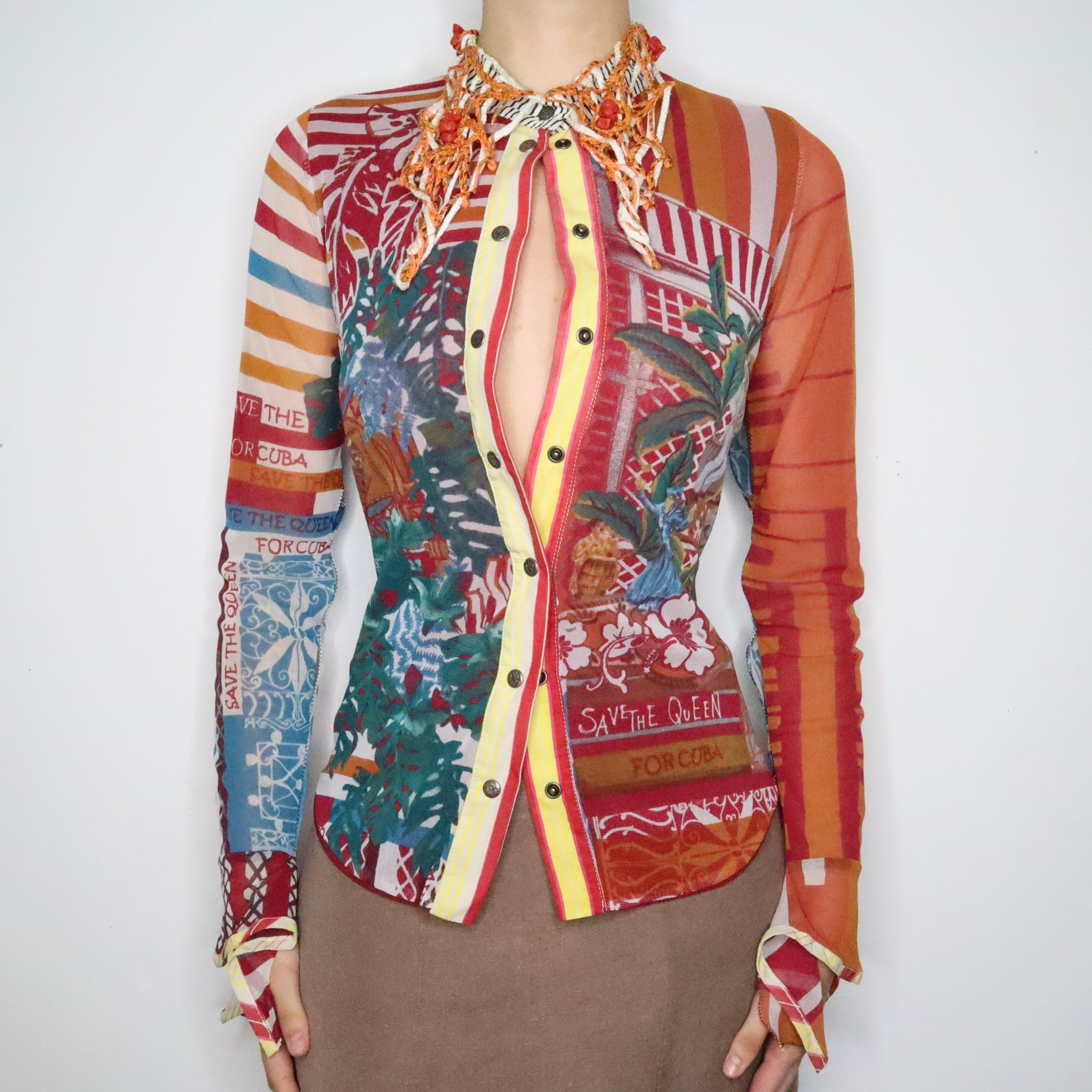 Crazy Save the Queen Blouse (S-M)