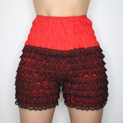 Red Ruffle Lace Bloomers (Small)