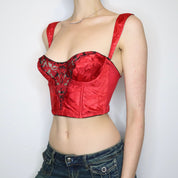Red Satin Bustier (34B)