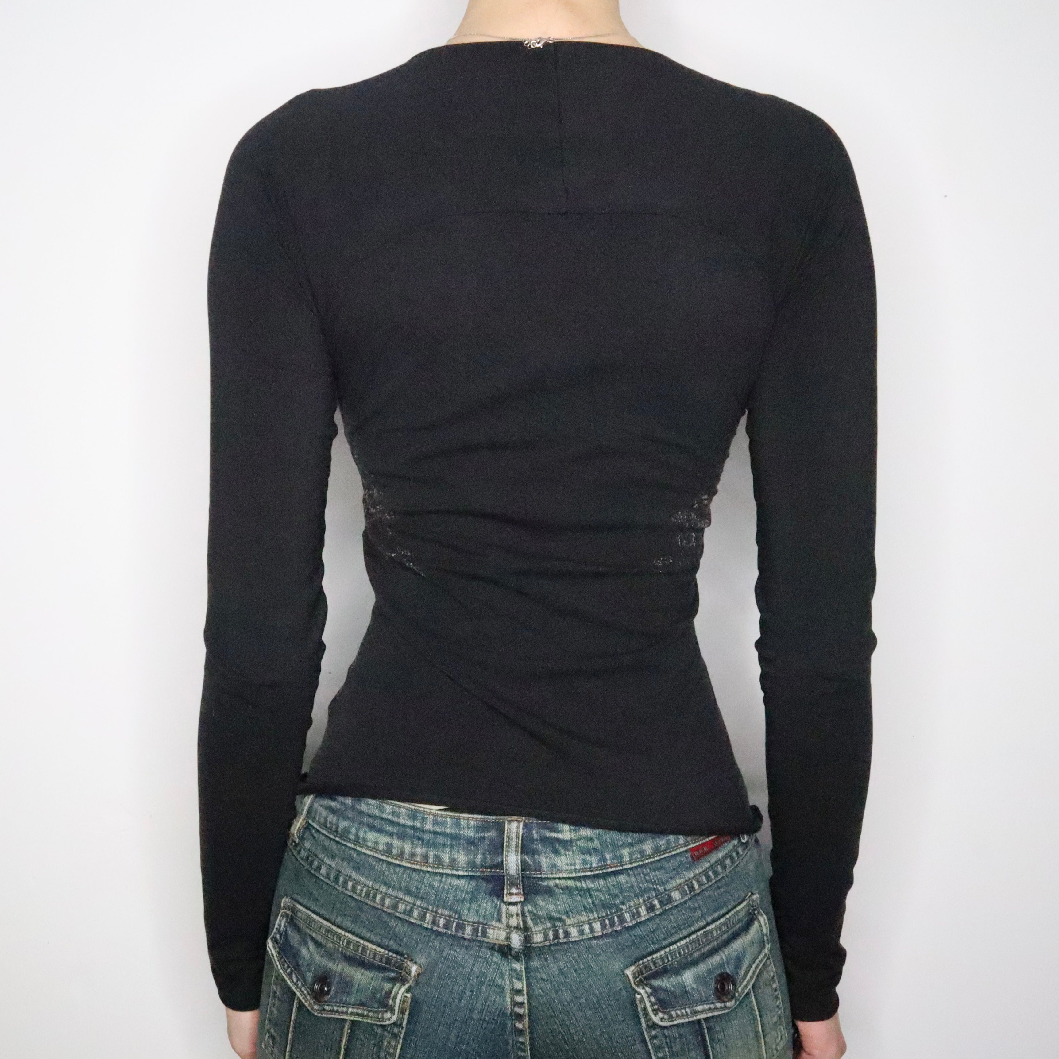 Armani Graphic Long Sleeve Top (XS-S)