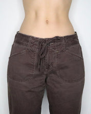 Baggy Brown Cargo Pants (Medium) 