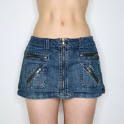 Denim Cargo Mini Skirt (L-XL) 