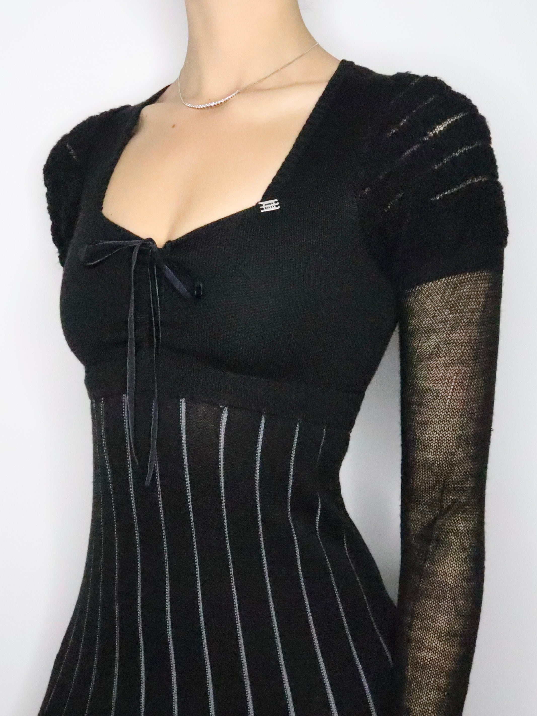 Miss Sixty Black Sweater Dress (XS-S) 