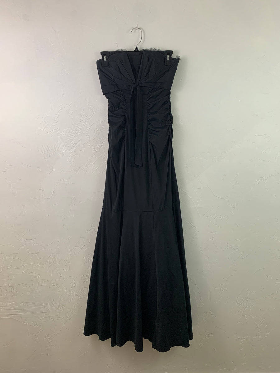 Black Caché curtain dress