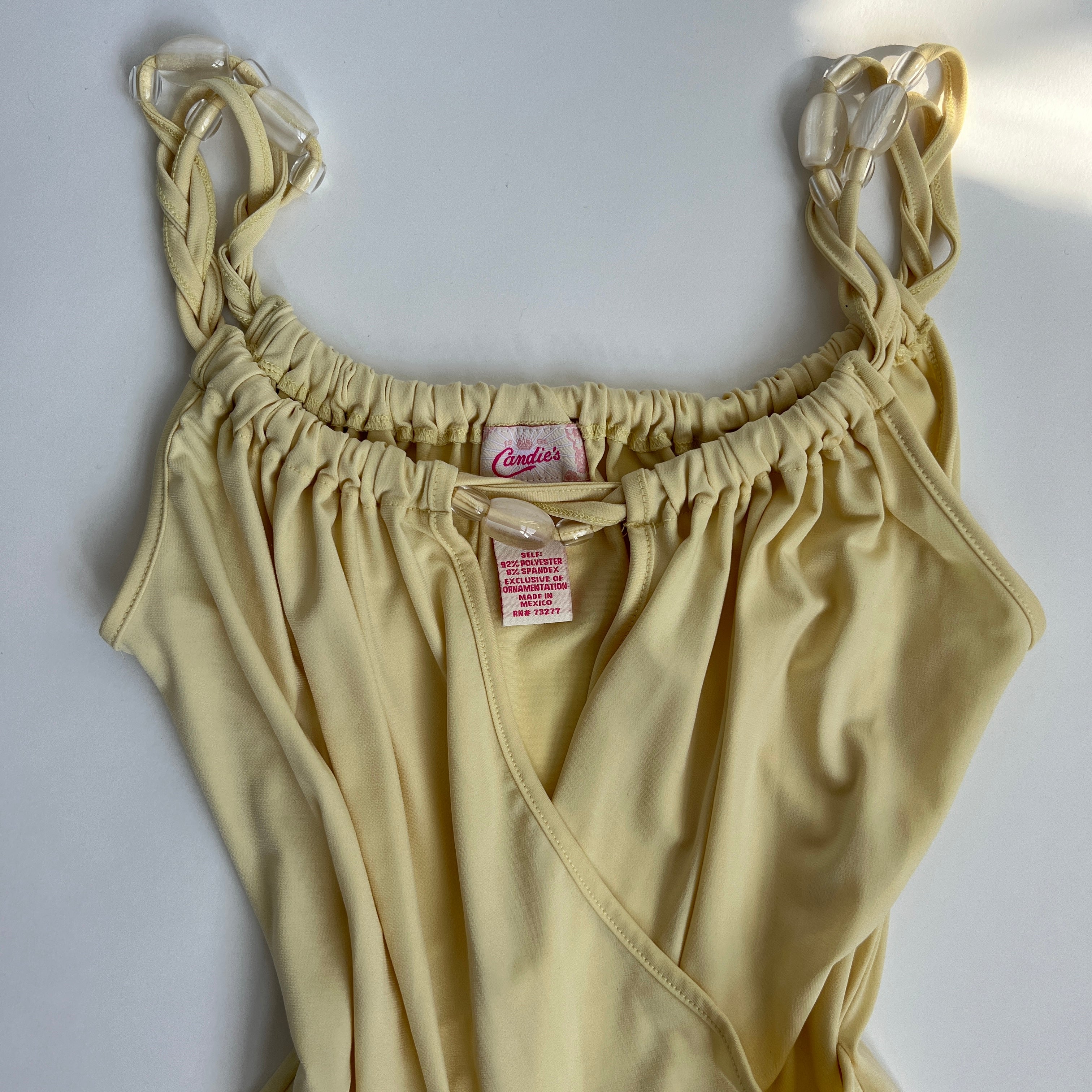 00s Candies yellow wrap tank