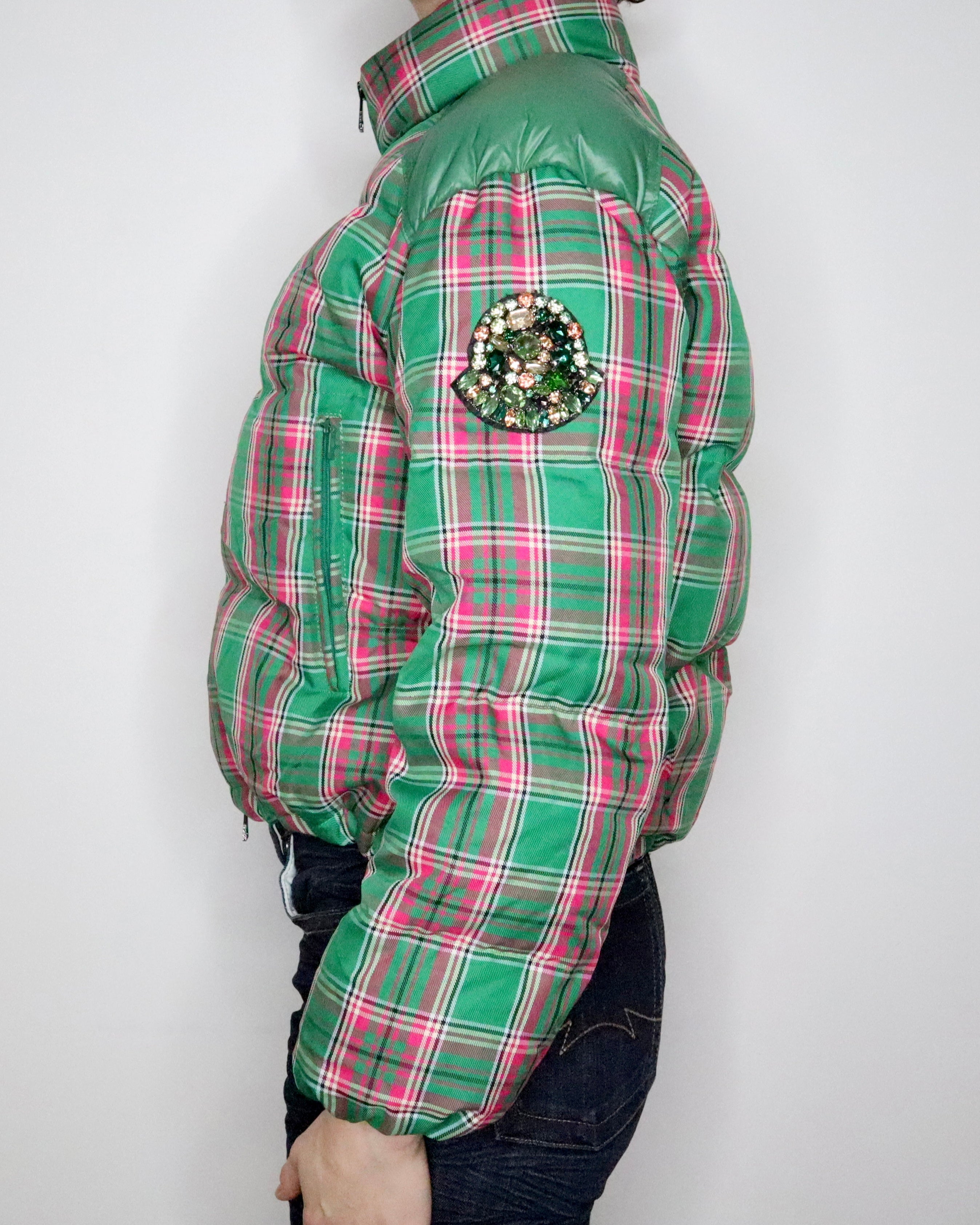 Moncler Plaid Puffer Jacket (XS-S) 