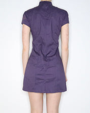 Purple Cargo Mini Dress (Medium)