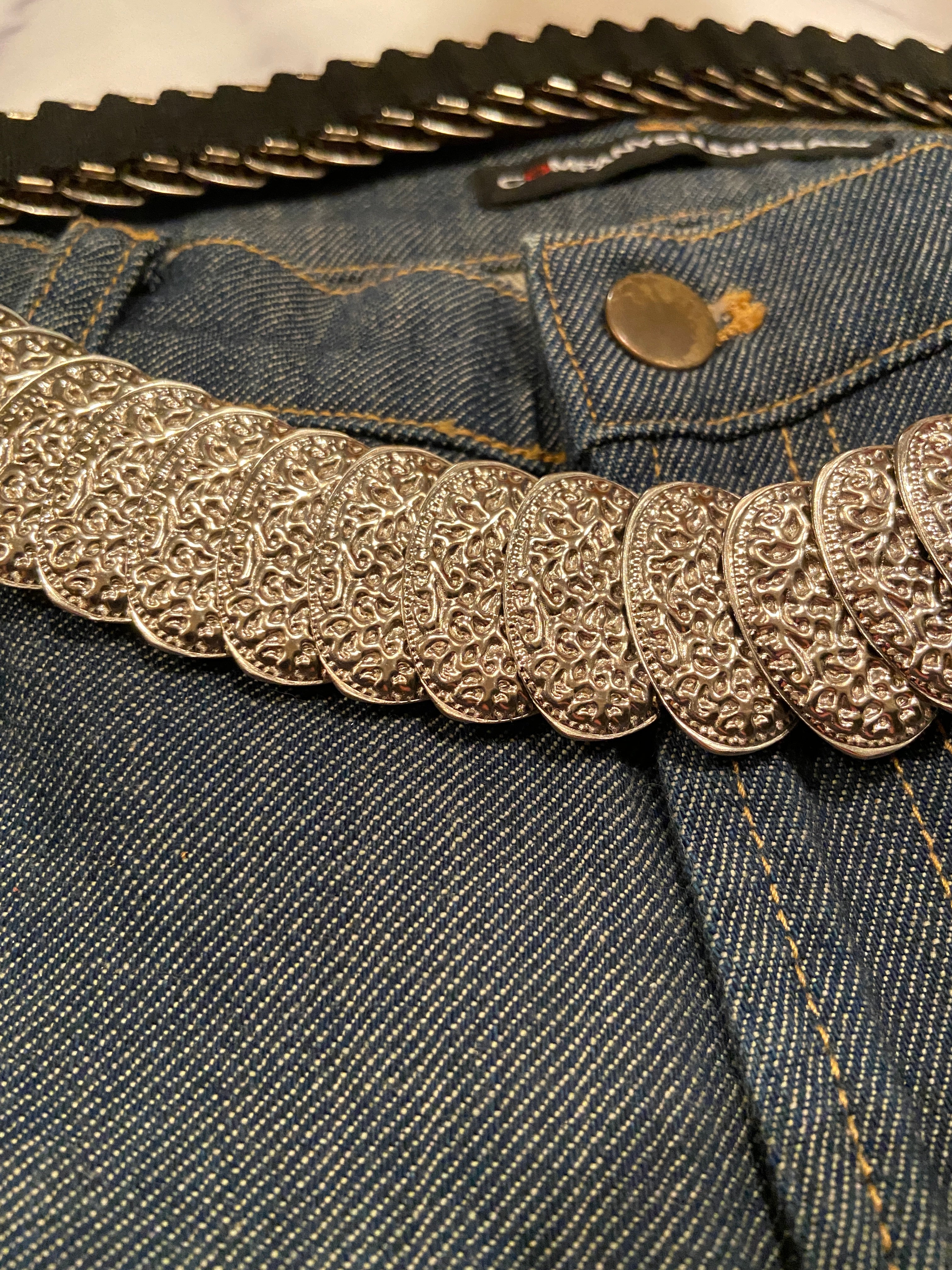 Vintage Romantic Metal Elastic Belt
