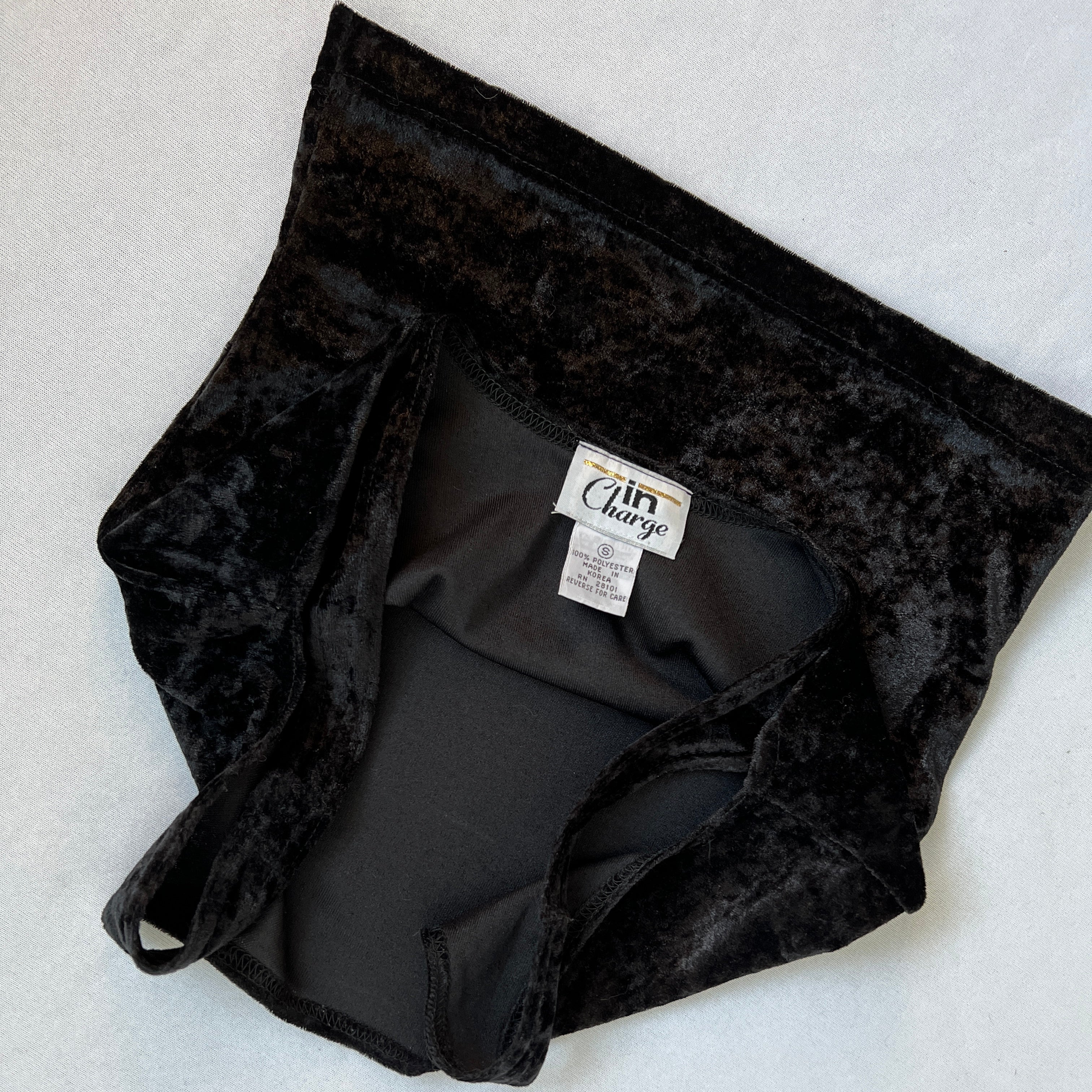 90s velvet crop tank