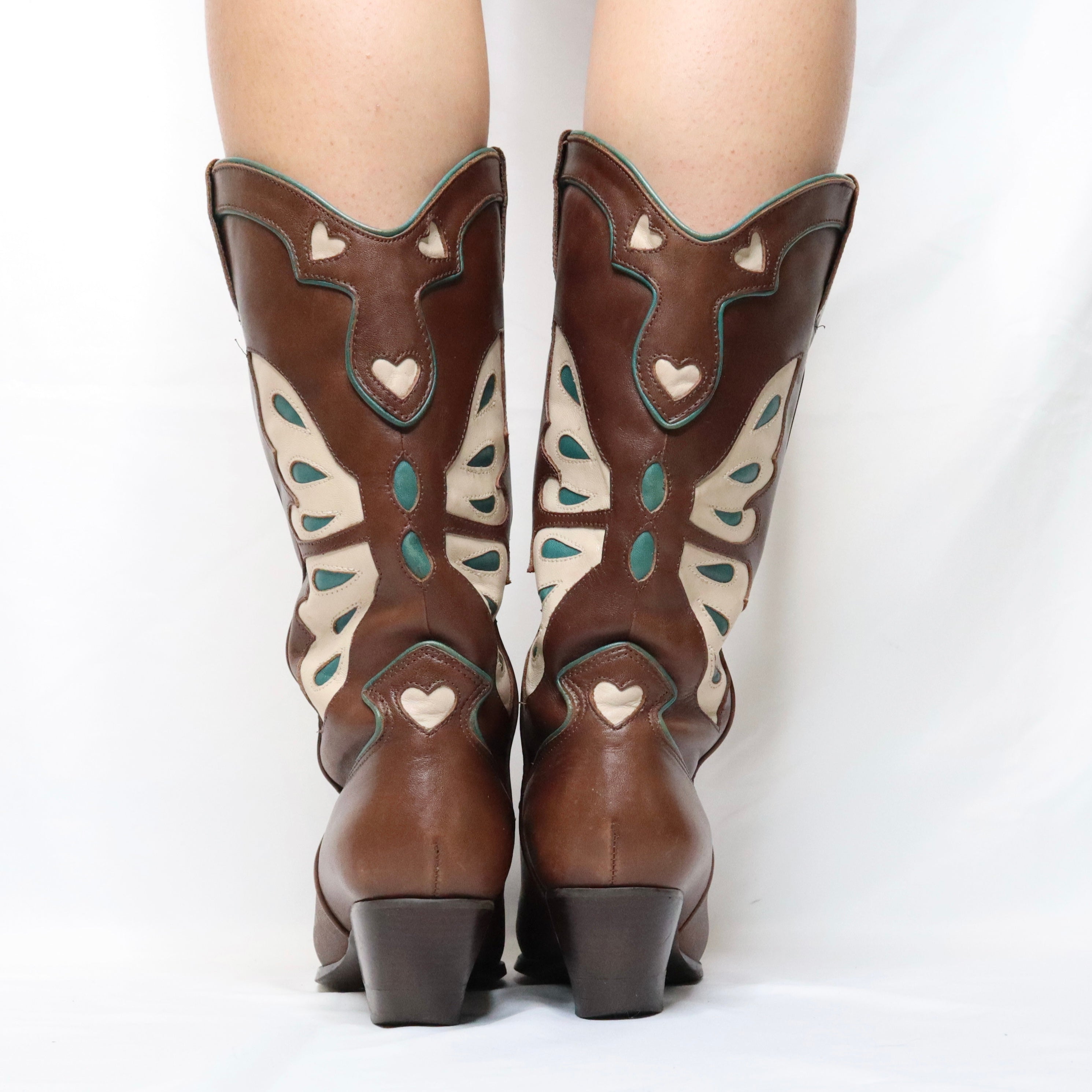 90s Butterfly Cowboy Boots (6)