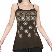 Gold sequin tank