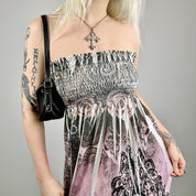 Y2K Tattoo Tube Dress