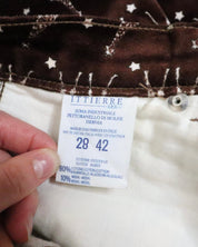 Versace Velvet Giraffe Pants (Small) 