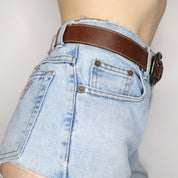 Brown Leather Belt (S-M)