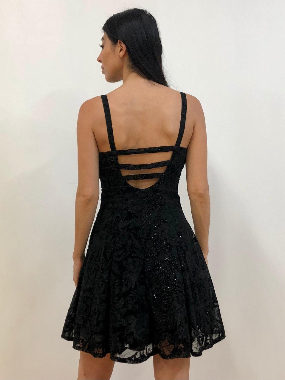 Black Full Skirted Mini
