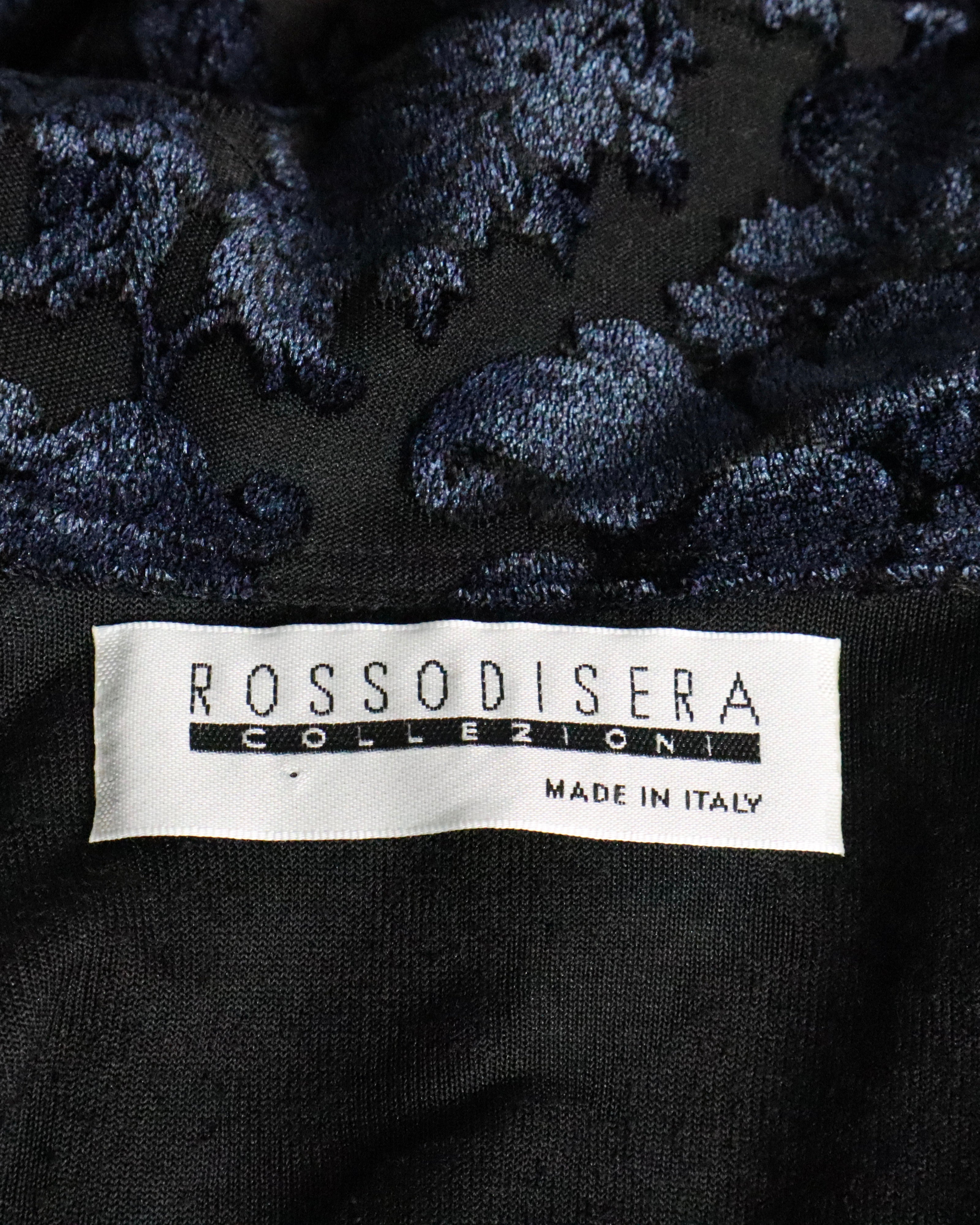 Italian Velvet Mesh Blouse (S-M)