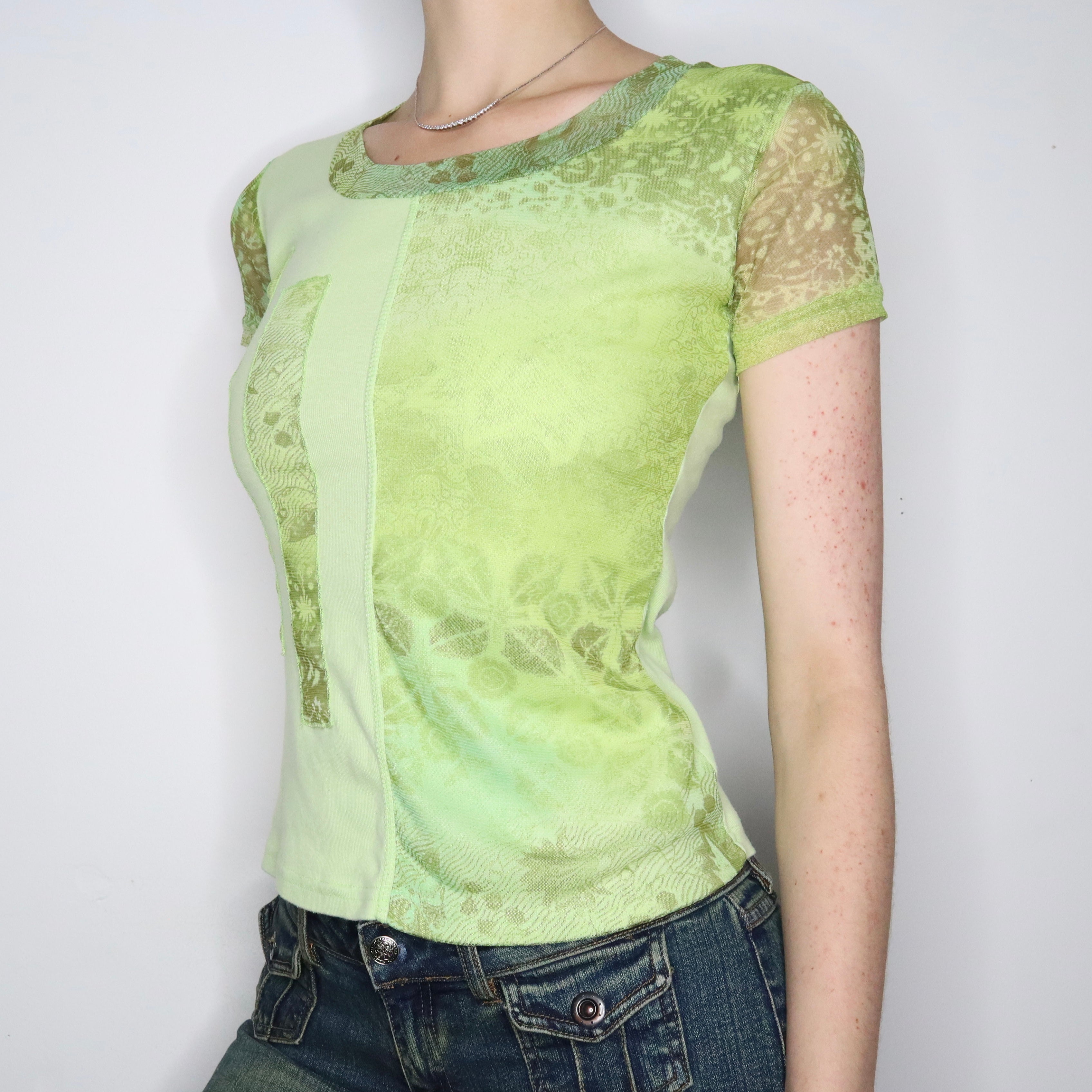 Light Green Mesh Tee (S-M)