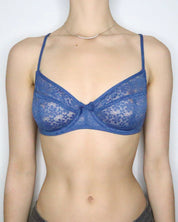 Blue Lace Bra (34C/D)