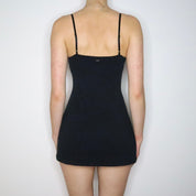 Black Lingerie Mini Dress (Small)