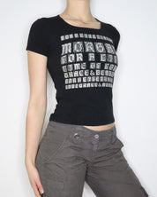 Morgan De Toi Graphic Baby Tee (S-M) 