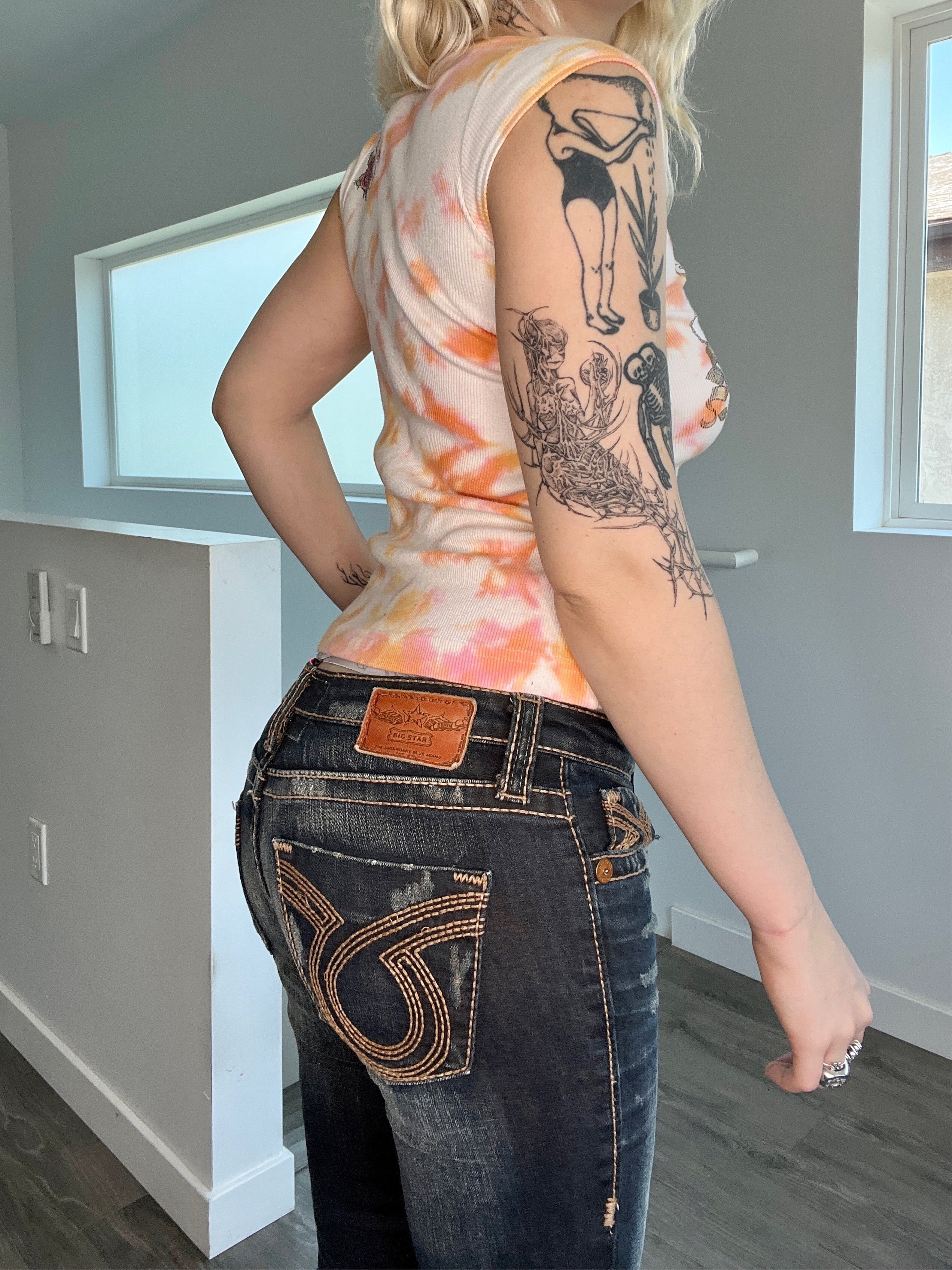Rockstar Y2K Tie Dye Top