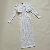 Vintage white bolero + dress set