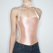 Soft Pink Quilted Corset (Small) 