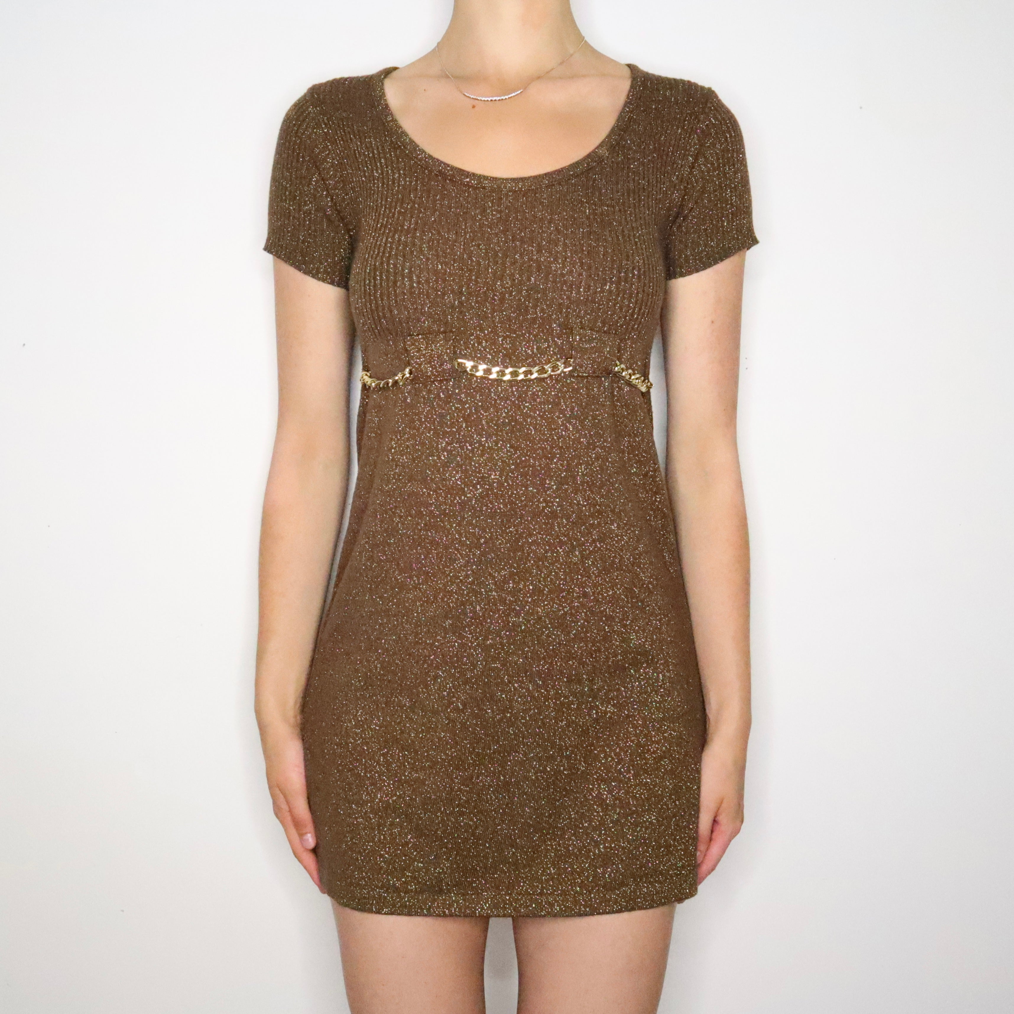Morgan De Toi Babydoll Sweater Dress (Small)