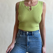 pear ribbed ring tank