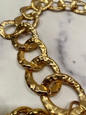 Juicy Couture Heart Charm Gold Chain Belt